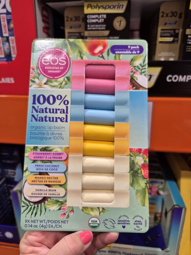 Image of EOS Natural Shea Lip Balms 9-Pack - 1 x 50 Grams